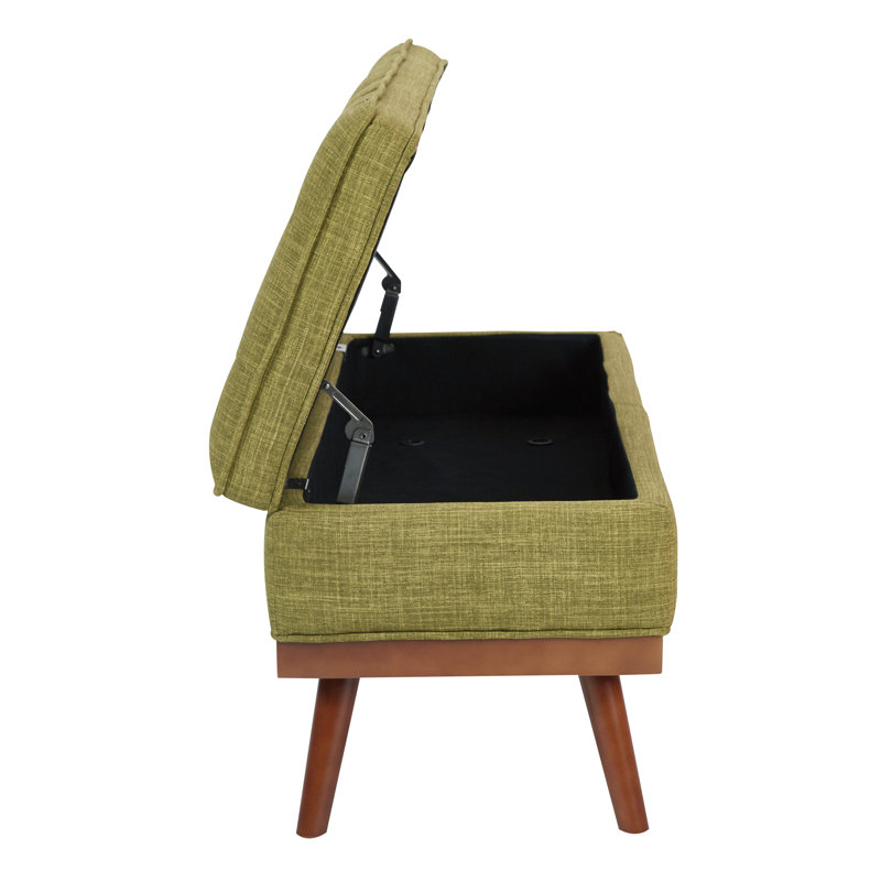 Oliver Boyu Upholstered Flip Top Storage Bench & Reviews Wayfair